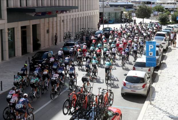 PXL_CroRace stage 1 CroRace cycling race Stage 1 start in Split, Croatia on 30. September. Stage one is 162 kilometers long from Split to Sinj.  IvoxCagalj PIXSELL
