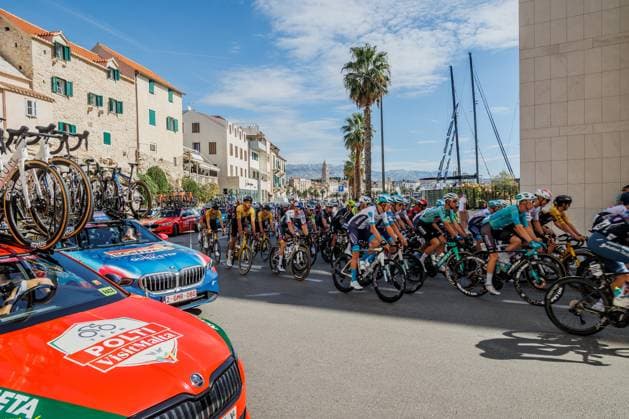 PXL_CroRace stage 1 CroRace cycling race Stage 1 start in Split, Croatia on 30. September. Stage one is 162 kilometers long from Split to Sinj.  ZvonimirxBarisin PIXSELL