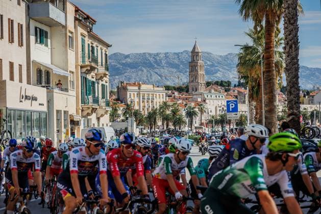PXL_CroRace stage 1 CroRace cycling race Stage 1 start in Split, Croatia on 30. September. Stage one is 162 kilometers long from Split to Sinj.  ZvonimirxBarisin PIXSELL