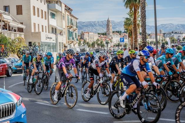 PXL_CroRace stage 1 CroRace cycling race Stage 1 start in Split, Croatia on 30. September. Stage one is 162 kilometers long from Split to Sinj.  ZvonimirxBarisin PIXSELL