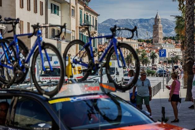 PXL_CroRace stage 1 CroRace cycling race Stage 1 start in Split, Croatia on 30. September. Stage one is 162 kilometers long from Split to Sinj.  ZvonimirxBarisin PIXSELL