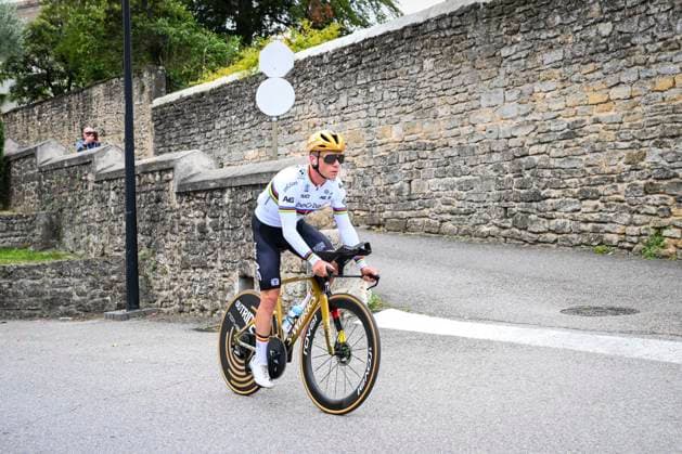UEC 2025 Road European Championship, EM, Europameisterschaft Drome-Ardeche Media Activities 30 09 2025 LORIOL-SUR-DROME, FRANCE - SEPTEMBER 30 : Evenepoel Remco (Belgium) pictured during a training session ahead of the Men Elite cycling road race of the 2025 UEC Road European Championship Drome-Ardeche 10th edition an UCI Continental Championships cycling race on September 30, 2025 in Loriol-sur-Drome, France, 30 09 2025 Loriol-sur-Drome France  Copyright: xVincentxKalutx