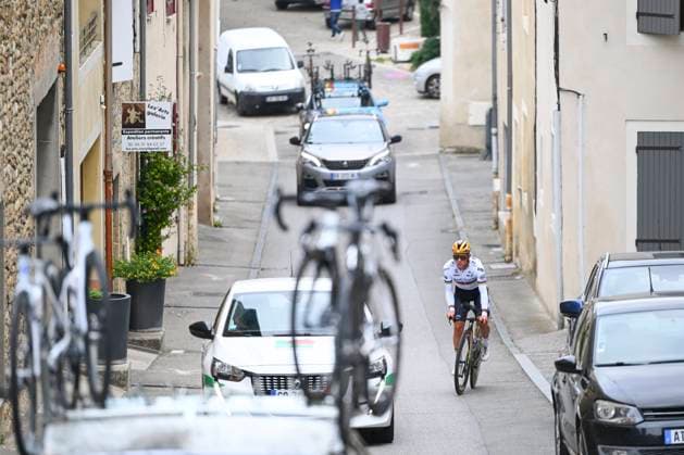 UEC 2025 Road European Championship, EM, Europameisterschaft Drome-Ardeche Media Activities 30 09 2025 LORIOL-SUR-DROME, FRANCE - SEPTEMBER 30 : Evenepoel Remco (Belgium) pictured during a training session ahead of the Men Elite cycling road race of the 2025 UEC Road European Championship Drome-Ardeche 10th edition an UCI Continental Championships cycling race on September 30, 2025 in Loriol-sur-Drome, France, 30 09 2025 Loriol-sur-Drome France  Copyright: xVincentxKalutx