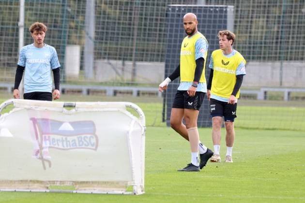 DEU, DFL, 2 FBL Hertha BSC, Training, 30 09 2025, Sportforum, Berlin, DEU, DFL, 2 FBL Hertha BSC, Training, im Bild John Anthony Brooks Hertha BSC Berlin 25 DFL regulations prohibit any use of Photographs as image sequences and or quasi video nordphotoxGmbHx xEngler nph00076