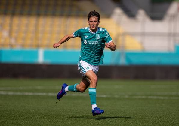 Football - UEFA Youth League - League Phase - Galatasaray A.Åž Under-19 s v Liverpool FC Under-19 s ISTANBUL, TURKEY - Tuesday, September 30, 2025: Liverpool s Lucas Pitt during the UEFA Youth League match between Galatasaray A.Åž. Under-19 s and Liverpool FC Under-19 s at the Esenler Stadium. (Photo by David Rawcliffe Propaganda) ISTANBUL Esenler Stadium MARMARA TURKEY  Copyright: xDavidxRawcliffex P2025-09-30-Galatasaray_U19_Liverpool_U19-13
