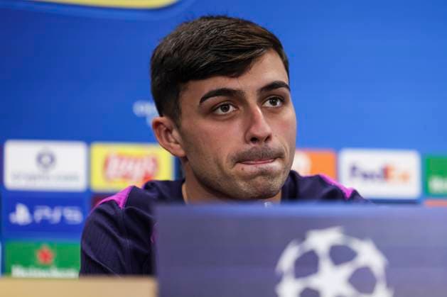 September 30, 2025, Sant Joan Despi, Barcelona, SPAIN: Pedri of FC Barcelona, Barca attends his press conference, PK, Pressekonferenz during the training day of FC Barcelona ahead the UEFA Champions League 2025 26, football match against Paris Saint-Germain at Ciudad Esportiva Joan Gamper on September 30, 2025 in Sant Joan Despi, Barcelona, Spain. Sant Joan Despi SPAIN - ZUMAa181 20250930_zaa_a181_066 Copyright: xJavierxBorregox