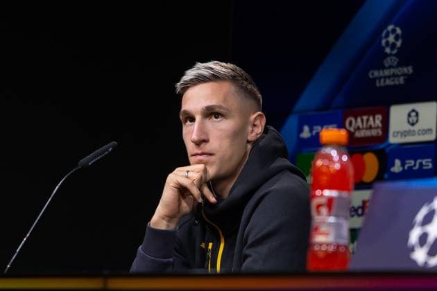 30 09 2025, Press conference for the UEFA Champions League match between Borussia Dortmund and Atletico Bilbao, Nico Schlotterbeck Borussia Dortmund is thoughtful, Dortmund training ground Borussia Dortmund NRW Germany xRHR PHOTO DEx Copyright: DennisxEwert RHR-FOTOx RHR-FOTO DE