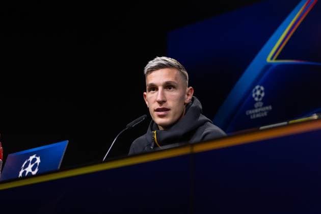 30 09 2025, Press conference for the UEFA Champions League match between Borussia Dortmund and Atletico Bilbao, Nico Schlotterbeck Borussia Dortmund , Dortmund Training ground Borussia Dortmund NRW Germany xRHR PHOTO DEx Copyright: DennisxEwert RHR-FOTOx RHR-FOTO DE