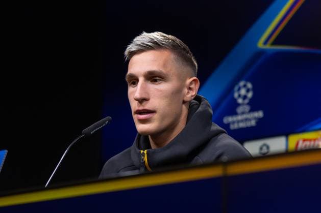 30 09 2025, Press conference for the UEFA Champions League match between Borussia Dortmund and Atletico Bilbao, Nico Schlotterbeck Borussia Dortmund , Dortmund Training ground Borussia Dortmund NRW Germany xRHR PHOTO DEx Copyright: DennisxEwert RHR-FOTOx RHR-FOTO DE