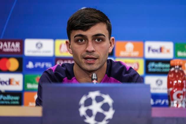 September 30, 2025, Sant Joan Despi, Barcelona, SPAIN: Pedri of FC Barcelona, Barca attends his press conference, PK, Pressekonferenz during the training day of FC Barcelona ahead the UEFA Champions League 2025 26, football match against Paris Saint-Germain at Ciudad Esportiva Joan Gamper on September 30, 2025 in Sant Joan Despi, Barcelona, Spain. Sant Joan Despi SPAIN - ZUMAa181 20250930_zaa_a181_032 Copyright: xJavierxBorregox