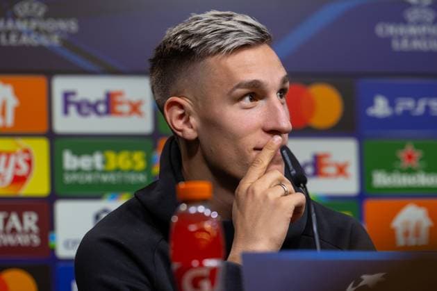 30 09 2025, Press conference for the UEFA Champions League match between Borussia Dortmund and Atletico Bilbao, Nico Schlotterbeck Borussia Dortmund , Dortmund Training ground Borussia Dortmund NRW Germany xRHR PHOTO DEx Copyright: DennisxEwert RHR-FOTOx RHR-FOTO DE