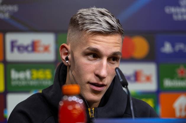 30 09 2025, Press conference for the UEFA Champions League match between Borussia Dortmund and Atletico Bilbao, Nico Schlotterbeck Borussia Dortmund , Dortmund Training ground Borussia Dortmund NRW Germany xRHR PHOTO DEx Copyright: DennisxEwert RHR-FOTOx RHR-FOTO DE