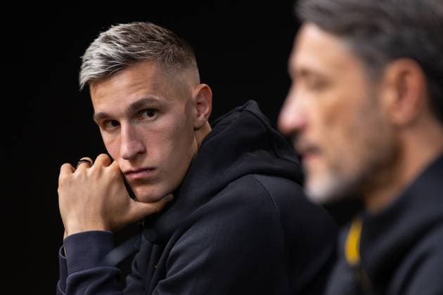 30 09 2025, Press conference for the UEFA Champions League match between Borussia Dortmund and Atletico Bilbao, Nico Schlotterbeck Borussia Dortmund , Dortmund Training ground Borussia Dortmund NRW Germany xRHR PHOTO DEx Copyright: DennisxEwert RHR-FOTOx RHR-FOTO DE