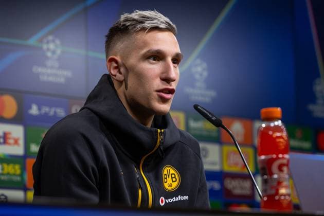 30 09 2025, Press conference for the UEFA Champions League match between Borussia Dortmund and Atletico Bilbao, Nico Schlotterbeck Borussia Dortmund , Dortmund Training ground Borussia Dortmund NRW Germany xRHR PHOTO DEx Copyright: DennisxEwert RHR-FOTOx RHR-FOTO DE