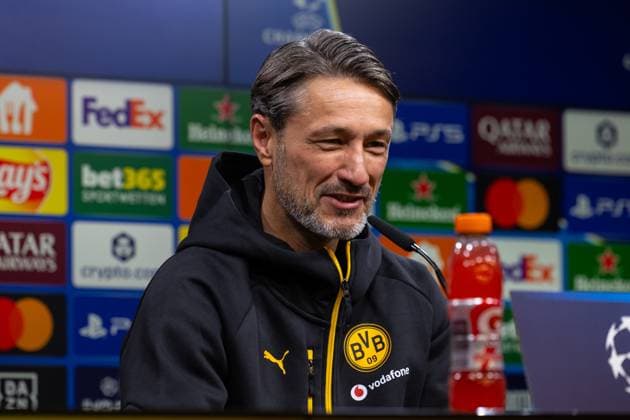 30 09 2025, Press conference for the UEFA Champions League match between Borussia Dortmund and Atletico Bilbao, coach Niko Kovac Borussia Dortmund laughs, Dortmund training ground Borussia Dortmund NRW Germany xRHR PHOTO DEx Copyright: DennisxEwert RHR-FOTOx RHR-FOTO DE
