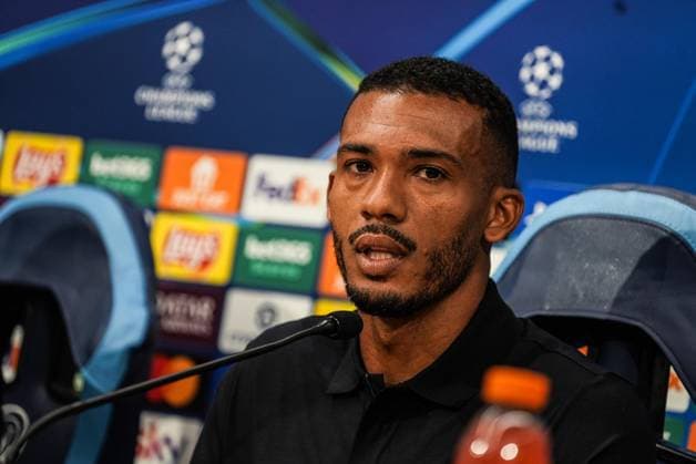 September 30, 2025, Naples: Juan Jesus attend the press conference, PK, Pressekonferenz in Naples, Italy, on 30 September 2025, ahead of the UEFA Champions League match between Napoli and Sporting Lisboa, scheduled for 1 October 2025. Naples Â£0 September 2025. ANSA CESARE ABBATE. Champions: Napoli - Sporting Lisbona, Conferenza Stampa Di Conte  - ZUMAa110 20250930_zaf_a110_013 Copyright: xCesarexAbbatex