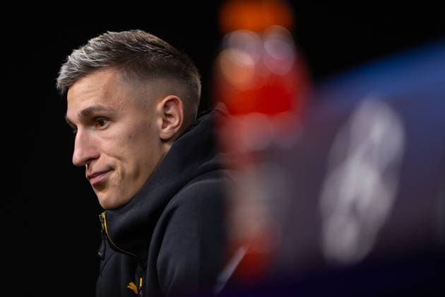 30 09 2025, Press conference for the UEFA Champions League match between Borussia Dortmund and Atletico Bilbao, Nico Schlotterbeck Borussia Dortmund , Dortmund Training ground Borussia Dortmund NRW Germany xRHR PHOTO DEx Copyright: DennisxEwert RHR-FOTOx RHR-FOTO DE