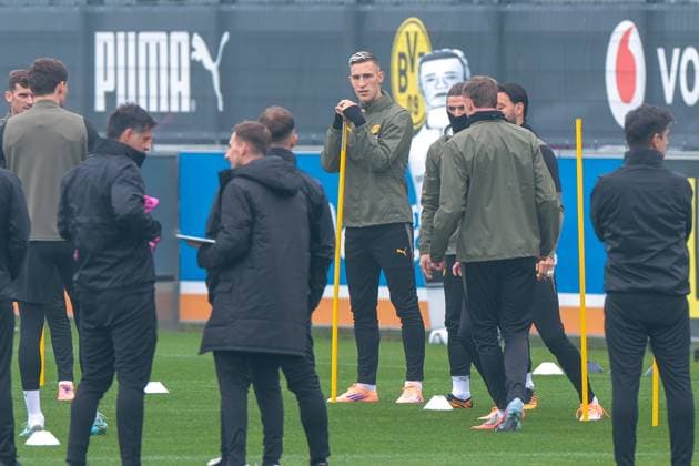 Football, CL, Borussia Dortmund, Training