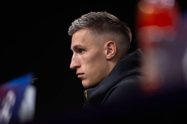 30 09 2025, Press conference for the UEFA Champions League match between Borussia Dortmund and Atletico Bilbao, Nico Schlotterbeck Borussia Dortmund , Dortmund Training ground Borussia Dortmund NRW Germany xRHR PHOTO DEx Copyright: DennisxEwert RHR-FOTOx RHR-FOTO DE