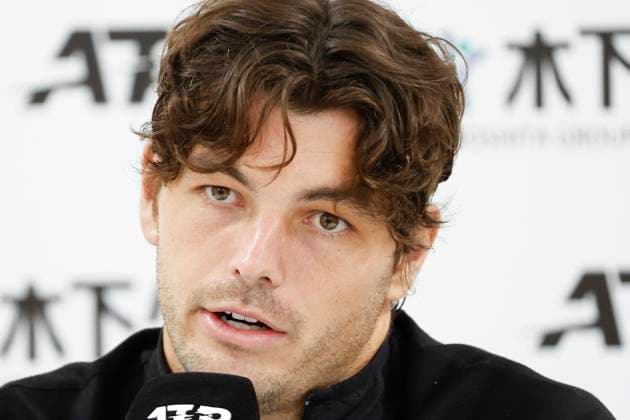 September 30, 2025, Tokyo, Japan: Taylor FRITZ, the runner-up, speaks during a press conference, PK, Pressekonferenz after the singles final match at the Japan Open Tennis Championships at Ariake Colosseum in Tokyo. The tournament runs from September 22 to 30. Carlos Alcaraz defeated Fritz 6-4, 6-4. Tokyo Japan - ZUMAm191 20250930_aap_m191_054 Copyright: xRodrigoxReyesxMarinx