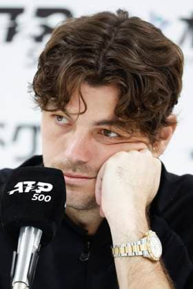 September 30, 2025, Tokyo, Japan: Taylor FRITZ, the runner-up, attends a press conference, PK, Pressekonferenz after the singles final match at the Japan Open Tennis Championships at Ariake Colosseum in Tokyo. The tournament runs from September 22 to 30. Carlos Alcaraz defeated Fritz 6-4, 6-4. Tokyo Japan - ZUMAm191 20250930_aap_m191_057 Copyright: xRodrigoxReyesxMarinx