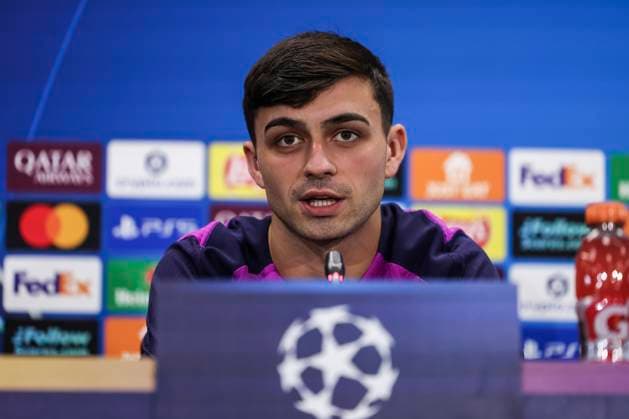 September 30, 2025, Sant Joan Despi, Barcelona, SPAIN: Pedri of FC Barcelona, Barca attends his press conference, PK, Pressekonferenz during the training day of FC Barcelona ahead the UEFA Champions League 2025 26, football match against Paris Saint-Germain at Ciudad Esportiva Joan Gamper on September 30, 2025 in Sant Joan Despi, Barcelona, Spain. Sant Joan Despi SPAIN - ZUMAa181 20250930_zaa_a181_070 Copyright: xJavierxBorregox