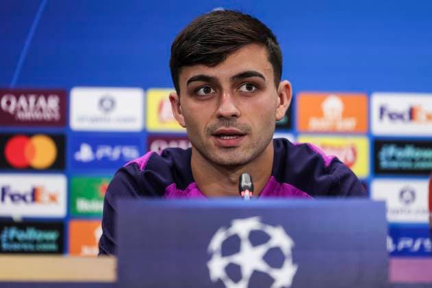 September 30, 2025, Sant Joan Despi, Barcelona, SPAIN: Pedri of FC Barcelona, Barca attends his press conference, PK, Pressekonferenz during the training day of FC Barcelona ahead the UEFA Champions League 2025 26, football match against Paris Saint-Germain at Ciudad Esportiva Joan Gamper on September 30, 2025 in Sant Joan Despi, Barcelona, Spain. Sant Joan Despi SPAIN - ZUMAa181 20250930_zaa_a181_080 Copyright: xJavierxBorregox