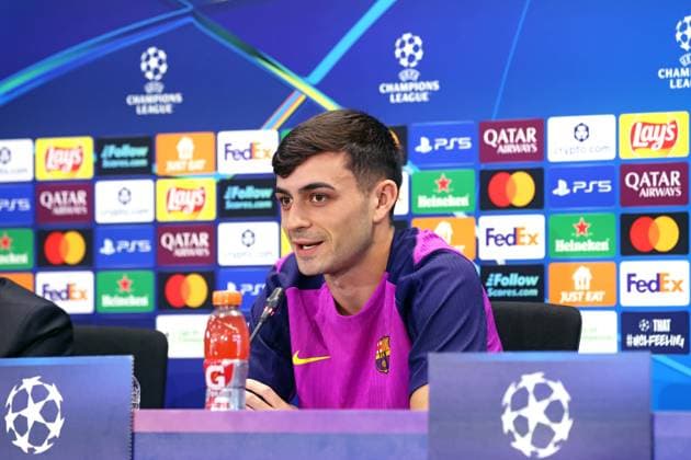 Hansi Flick press conference, PK, Pressekonferenz before UEFA Champions League match against PSG Pedri holds a press conference before the UEFA Champions League match against PSG in Barcelona, Spain, on September 30, 2025. Barcelona Barcelona Spain  Copyright: xUrbanandsportx originalFilename:urbanandsport-hansifli250930_npH3W.jpg