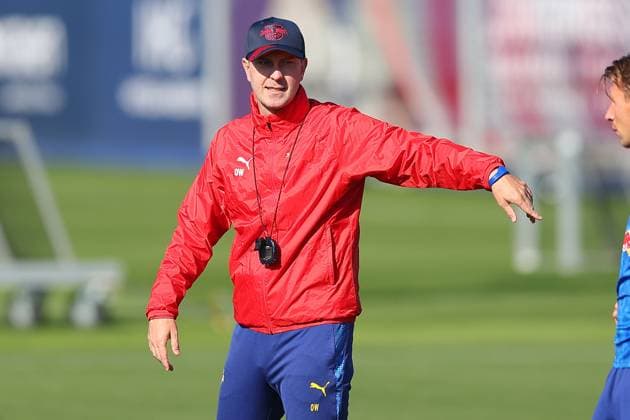Training RB Leipzig Bundesliga Leipzig, 30 09 2025, Training center at Cottaweg, Season 2025 2026, Football, Men, 1 Bundesliga , Training RB Leipzig , In the picture coach Ole Werner ,