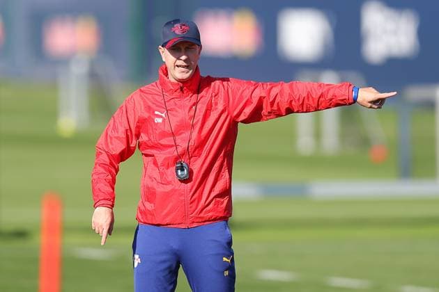 Training RB Leipzig Bundesliga Leipzig, 30 09 2025, Training center at Cottaweg, Season 2025 2026, Football, Men, 1 Bundesliga , Training RB Leipzig , In the picture coach Ole Werner ,