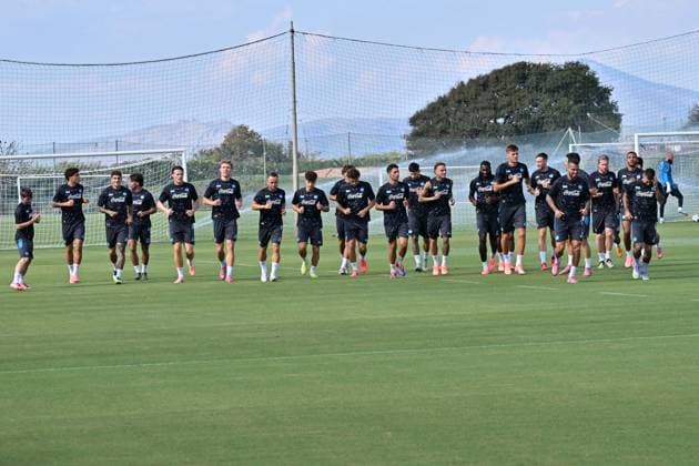 Foto IPP Felice De Martino Napoli 30 09 2025 Calcio Allenamento Napoli pre gara Champions League con lo Sporting Lisbona Italy Photo Press World Copyright Napoli italy Italia ITALY  Copyright: xR4924_italyphotopressx