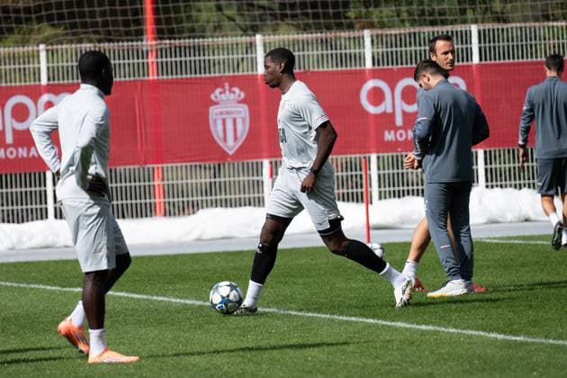 AS Monaco Training - La Turbie Paul Pogba seen during collective team training, day before UEFA Champion s League day 2 match versus Manchester City, in AS Monaco Football Club training center in La Turbie, France, on September 30, 2025. Photo by Laurent Coust ABACAPRESS.COM La Turbie France  Copyright: xCoustxLaurent ABACAx