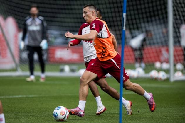 Training 1 FC Köln 30 09 2025 Kristoffer Lund 1 FC Köln, 32 on the ball Training 1 FC Köln Geissbockheim, 30 09 2025 Copyright: xBEAUTIFULxSPORTS Wunderlx