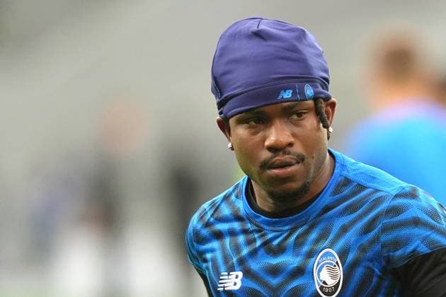Atalanta s Ademola Lookman during the Uefa Champions League soccer match between Atalanta and Club Brugge at the New Balance Stadium in Bergamo , north Italy - Tuesday, September 30 , 2025. - Soccer .  Copyright: xSpada LaPressex
