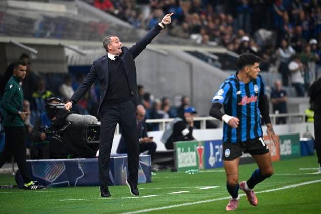 Atalanta v Club Brugge - UEFA Champions League BERGAMO, ITALY - SEPTEMBER 30 : Hayen Nicky head coach of Club Brugge during the UEFA Champions League 2025 26 League Phase MD2 match between Atalanta and Club Brugge on September 30, 2025 in Bergamo, Italy, 30 09 2025 Bergamo Italy  Copyright: xPeterxDexVoechtx