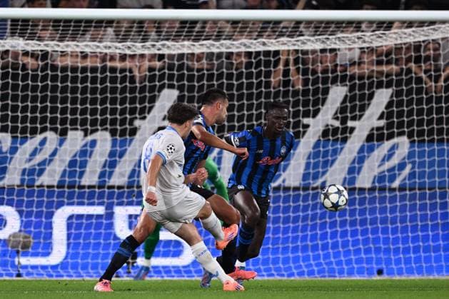 Mg Bergamo 30 09 2025 - Champions League Atalanta-Club Brugge foto Matteo Gribaudi Image nella foto: gol Christos Tzolis 