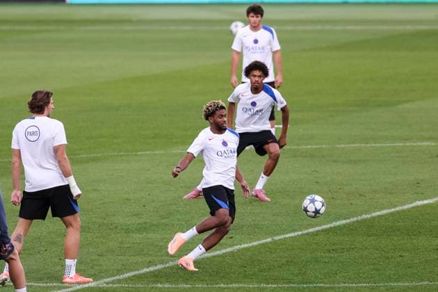 Football, CL, Paris St Germain, Press conference