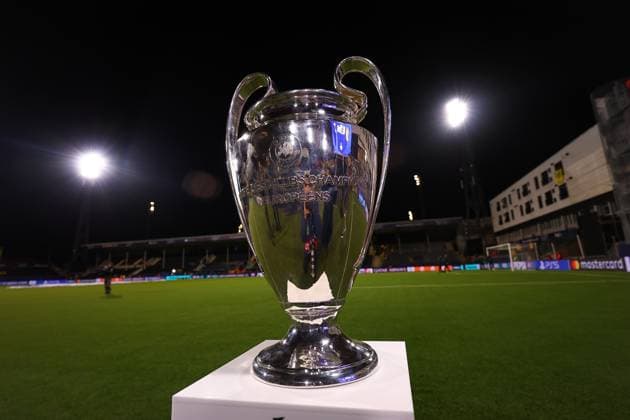 Champions League trophy seen on display ahead of the match FK Bodo Glimt v Tottenham Hotspur, UEFA Champions League, Group Stage, Football, Aspmyra Stadion, Bodo, Norway - 30 Sep 2025Bodo Aspmyra Stadion Norway EDITORIAL USE ONLY No use with unauthorised audio, video, data, fixture lists, club league logos or live services. Online in-match use limited to 120 images, no video emulation. No use in betting, games or single club league player publications.  Copyright: xMichaelxZemanek Shutterstockx 15504026k