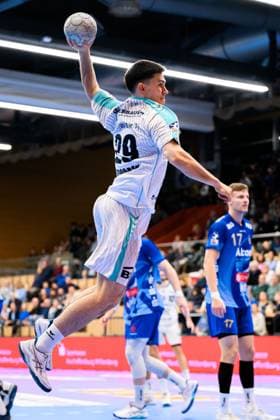 Grosswallstadt 2 HBL 25 26 TV Grosswallstadt SG BBM Bietigheim Moritz Strosack Bietigheim Elsenfeld Untermainhalle Bayern Germany