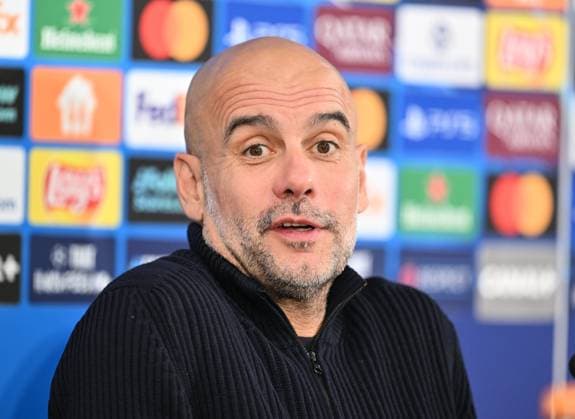 Ahead of Monaco v Manchester City - UEFA Champions League MONACO, MONACO - SEPTEMBER 30: Pep Guardiola, Manager of Manchester City speaks during a press conference, PK, Pressekonferenz ahead of the UEFA Champions League group stage week 2 match against AS Monaco at Stade Louis II in Monaco, Monaco on September 30, 2025. Mustafa Yalcin Anadolu Monaco Monaco. Editorial use only. Please get in touch for any other usage.  Copyright: x2025xAnadoluxMustafaxYalcinx