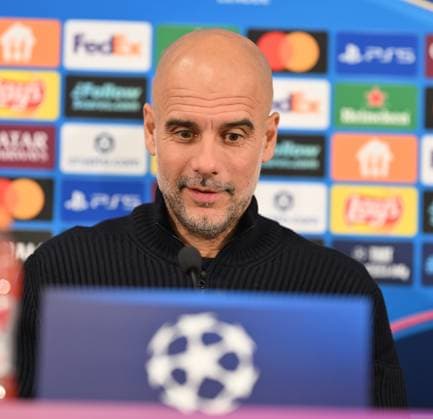 Ahead of Monaco v Manchester City - UEFA Champions League MONACO, MONACO - SEPTEMBER 30: Pep Guardiola, Manager of Manchester City speaks during a press conference, PK, Pressekonferenz ahead of the UEFA Champions League group stage week 2 match against AS Monaco at Stade Louis II in Monaco, Monaco on September 30, 2025. Mustafa Yalcin Anadolu Monaco Monaco. Editorial use only. Please get in touch for any other usage.  Copyright: x2025xAnadoluxMustafaxYalcinx