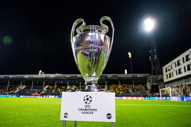 250930 The Champions League trophy at Aspmyra Stadion ahead of the UEFA Champions League football match between Bodo Glimt and Tottenham on September 30, 2025 in Bodo Photo Marius Simensen BILDBYRAN Cop 238 MM0044 bbeng bodo glimt football fotball fotboll mesterligaen soccer spurs tottenham hotspur uefa champions league  Copyright: MARIUSxSIMENSEN BB250930BB636