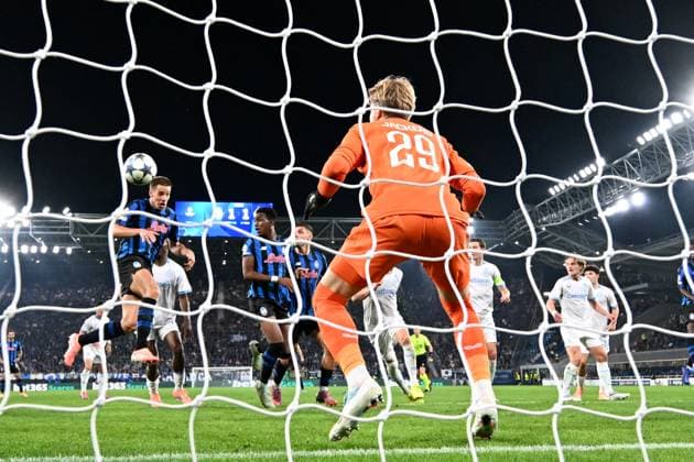 Mg Bergamo 30 09 2025 - Champions League Atalanta-Club Brugge foto Matteo Gribaudi Image nella foto: gol Mario Pasalic 