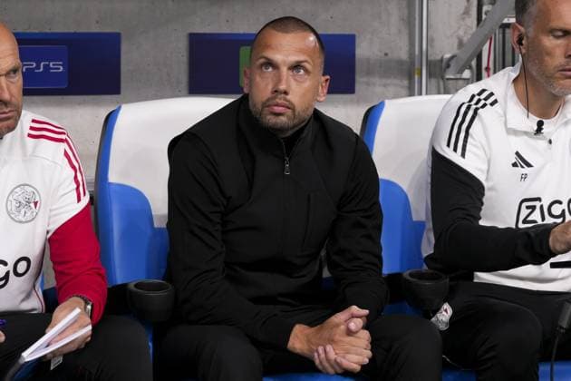 MARSEILLE , 30-09-2025 , Stade Velodrome , season 2025 2026 , UEFA Champions League football , League phase Matchday 2 , match between Olympique de Marseille and Ajax , picture shows Ajax trainer coach John Heitinga on the bench Olympique de Marseille - Ajax  x31295454x Copyright: