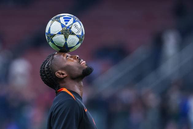 Marcus Thuram of FC Internazionale seen during UEFA Champions League 2025 26 League Phase - Matchday2 football match between FC Internazionale and SK Slavia Praha at San Siro Stadium  Copyright: xFabrizioxCarabelli IPAxSportx xipa-agency.netx xx IPA_65973517 IPA_Agency_IPA65973517