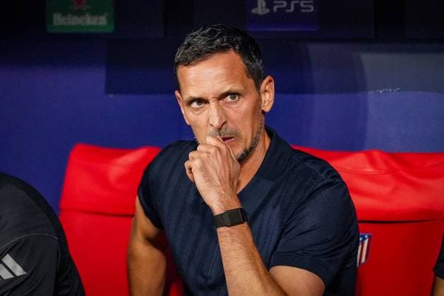 UEFA Champions League 2025 26, Matchday 2 Atletico Madrid vs Eintracht Frankfurt Riyadh Air Metropolitano Madrid, Spain Dino Toppmöller Dino Toppmoller Coach, Eintracht Frankfurt Copyright: xJOERANxSTEINSIEKx