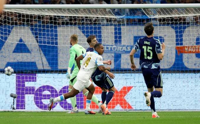 Olympique de Marseille v AFC Ajax - UEFA Champions League 2025 26 League Phase MD2 Igor Paixao of Olympique de Marseille celebrates goal during the UEFA Champions League 2025 26 League Phase MD2 match between Olympique de Marseille and AFC Ajax at Stade de Marseille on September 30, 2025 in Marseille, France. Marseille Stade de Marseille France France Copyright: xNealxSimpson Sportsphoto APLx 14136611