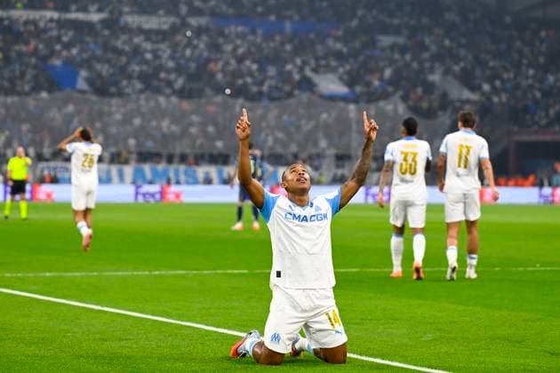 FOOTBALL : Olympique de Marseille VS AFC Ajax Amsterdam - Champions League - 30 09 2025 Joy OM - but Igor Paixao (OM) - Champions League match between Olympique de Marseille and AFC Ajax Amsterdam on September 30, 2025 at the Orange Velodrome Stadium in Marseille. MarseilleFrance  Copyright: xWilliamxCannarellax