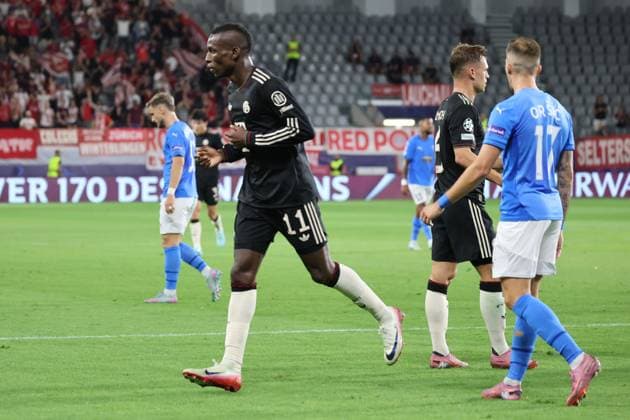 Nicolas Jackson Muenchen 11 scored the 3 0 for Bayern Muenchen CYP, FC Pafos FC Bayern Muenchen, Football, Champions League, Matchday 2, Season 2025 2026, 30 09 2025 CYP, FC Pafos FC Bayern Muenchen, Football, Champions League, Matchday 2, Season 2025 2026, 30 09 2025 Limassol Copyright: xEibner-Pressefoto JoergxNiebergax EP_JNL
