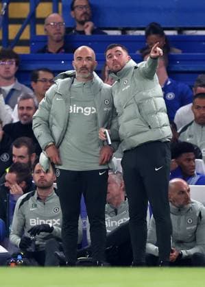 London, England, 30th September 2025. Enzo Maresca manager of Chelsea during the Chelsea vs Benfica UEFA Champions League match at Stamford Bridge, London. Picture credit should read: David Klein Sportimage EDITORIAL USE ONLY. No use with unauthorised audio, video, data, fixture lists, club league logos or live services. Online in-match use limited to 120 images, no video emulation. No use in betting, games or single club league player publications. SPI_002_DK_Chelsea_Benfica SPI-4176-0002